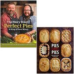 The Hairy Bikers' Perfect Pies By Hairy Bikers, Dave Myers & Pies Glorious Pies By Maxine Clark 2 Books Collection Set