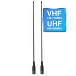 TIDRADIO TD-771 Antenna (2 Pack) VHF/UHF, Walkie Talkie Antenna 144/430Mhz Ham Radio Antenna for BaoFeng UV-5R, 5RM, 5RX, TD-H8, TD-H3, UV-K5 Ham Radios