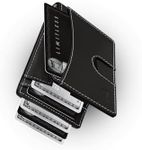 Kings Loot Money Clip Slim Minimalist Wallet for Men, Onyx Black
