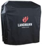 LANDMANN Grill cover, PVC grill accessories, weatherproof, cover for barbecues of 60 x 96 x 120 cm, grill cover, tarpaulin for outdoor, weather protection cover for barbecues, tear-resistant