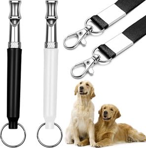 AMERRYAYUR 2 Pack Ultrasonic Dog Whistles - Stop Dog Barking, Professional Silent Recall Training Whistle, Ultra-Wide Frequency for All Dog Breeds