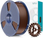 SUNLU PLA+2.0 Filament, Upgrade PLA+ 1.75mm, Tougher and Stronger, Neatly Wound 3D Printer Filament, Dimensional Accuracy +/-0.02mm, 1KG Spool(2.2lbs), Coffee Brown