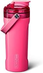 BrüMate MultiShaker Blender Shaker Bottle | 100% Leakproof Insulated Stainless Steel Shaker Bottle | Protein Shaker Bottle, and Pre Workout Bottle for the Gym | 26oz (Neon Pink)