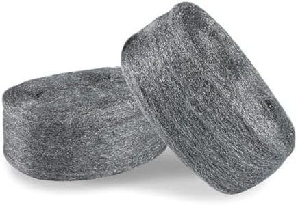 Sukh Steel Wool 0000 10oz(20ft) - 0000 Steel Wool for Glass Fine Steel Pads for Chrome or Wood Polishing Weep Hole Covers for Brick Walls Fill Fabric Metal Fabric Pad Mice Control