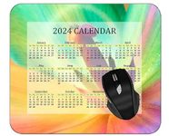 YENDOSTEEN Special Design 2023 Calendar Mouse Pad,Butterfly Drawing Paint Light Non-Slip Rubber Mousepad 220 * 180 * 3 mm