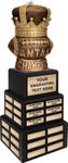 Crown Awards 20" Fantasy Football King Perpetual Trophy, Fantasy Football King Champion Sculpture Award - Custom Engraving Included Prime