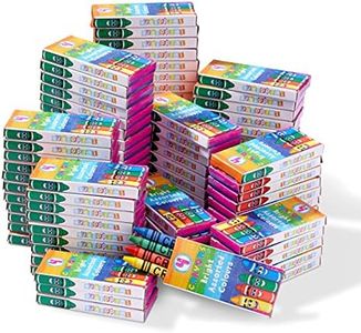 Paquete con 144 Cajitas (4 Crayones por cajita) de Crayones de Cera de Colores - Un conjunto a granel perfecto para escuelas, guarderías, fiestas y rellenos de medias.