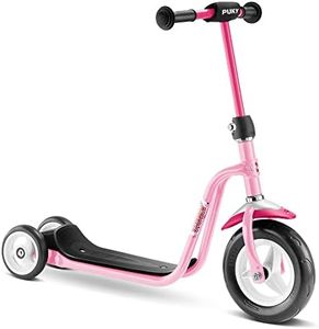 PUKY R1 Scooter | sicherer Roller für Kinder ab 2 Jahren | rutschfestes Trittbrett | höhenverstellbarer Lenker | top Fahrrad-Alternative | Rosé
