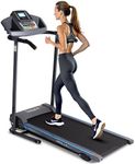 SereneLife - Electric Folding Treadmill Exercise Machine - Smart Compact Digital Workout Fitness Trainer w/ Bluetooth App Sync, Manual Incline Adjustment, For Walking, Running, Gym