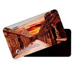 dhcrafts Rectangular Rubber Fridge Magnet/Magnetic Card Multicolor Tamil Nadu Kanchipuram Design Pack of 1 (8.6cm x 5.4cm)