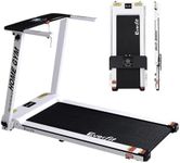 Everfit Treadmill Electric Treadmills with 420mm Running Belt, Fully Folding Walking Pad Foldable Machine Exercise & Fitness Equipment, White with up to 12km/h Speed for Home Gym Cardio Training