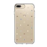 Speck Products Presidio Clear + Print Cell Phone Case for iPhone 7/6S/6 Plus, Discodots Gold/Clear