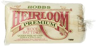 Hobbs Heirloom Washable Wool: 90 x 108in (Queen), Blends, White