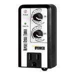 iPower Short Period Repeat Intermittent 3 Cycle Mode Interval Timer for Day, Night, 24 Hour, Black