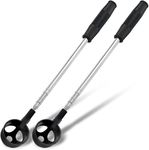 GAIVEK 2Pcs Golf Ball Retriever Telescopic 2M Stainless Steel Golf Ball Collector with Automatic Locking Scoop and Putter Grabber Golf Ball Finder Portable Golf Ball Picker Upper