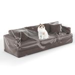 Imperius Clear Thick Heavy Duty Water Resistant Sofa/Couch Cover,Waterproof Plastic Shield Covers for Couch，Vinyl Sofa Cover to Prevent Scratching by Dogs and Cats