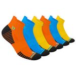 BAMBOS Bamboo Socks Men Running Trainer Sports Ankle Socks Women, Pack of 6 (Size UK 12-14, Multicoloured)