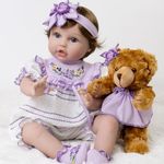 Aori 2.0 Reborn Baby Dolls Girl - 22 Inches Realistic Soft Vinyl Newborn Baby Doll That Look Real, Best Toy for Kids Ages 3+