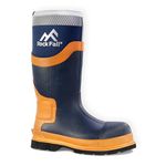 Rock Fall Unisex 7 Silt Neoprene Safety Wellington Boot, Navy, 10 UK