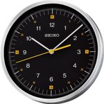 Seiko QXA566J Wall Clock, Black Dial