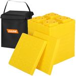 OULEME 12 Pack RV Leveling Blocks, Stackable Jack Blocks, Interlocking Leveling Pads with Carrying Bag, for Camper Travel Trailer