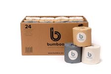 Bumboo Bamboo Toilet Roll 24 Pack | Wrapped Toilet Paper 3 ply, 300 Sheets | Eco Friendly Toilet Paper | Plastic-Free, Soft, Strong, Sustainable & Biodegradable Toilet Tissue