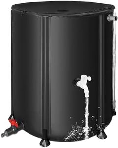 FAMIROSA 50 Gallon / 200L Collapsible Rain Barrel, 500D Oxford Cloth Rain Barrels to Collect Rainwater from Gutter, Portable Rain Water Collection System Catcher Container, Garden Water Storage Tank