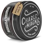 Charlemagne Original Pomade - Hair Pomade For Men - Developed By Barbers Made In Germany - Perfect Hold & Shiny Finish Hair Wax For Men 100ml Hair Cream/Styling Cream - Shiny Hair Wax - Styling Wax