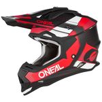 O'NEAL Motocross Helmet MX Enduro ABS Shell Ventilation Holes for Optimal Cooling 2SRS Helmet SPYDE V.23 Adult Black Red White Size XL (61/62 cm)