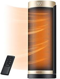 Dreo Space Heater, 1500W PTC Ceramic Heaters for Indoor Use with Remote, 70° Oscillation, 1-12H Timer, Electric Heaters with Thermostat, Fast and Safe Portable Heater for Office, Bedroom, Large Room