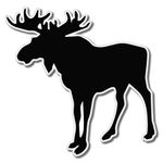 AK Wall Art Moose Vinyl Sticker - Select Size