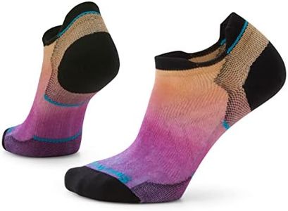 Smartwool SW001670823L Women's Run Zero Cushion Ombre Print Low Ankle Socks Tandoori Orange L