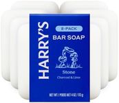 Harry's Bar Soap for Men - Stone Scent, 4 oz Body Soap Bars, 8 Pack