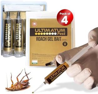 Ultimatum Pest Roach Gel Bait - 4-Pack Syringes for Indoor Infestation, Powerful Roach Killer Gel for Homes & Businesses, Combat Gel Bait for Cockroach Control, Efficient Roach and Ant Killer Indoors