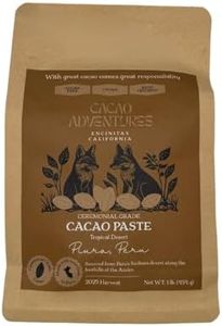 Cacao Adventures Ceremonial Grade Cacao | 100% Pure | Dairy Free & Vegan | Unsweetened | Vegan Peruvian | Tropical Desert | 1 lb