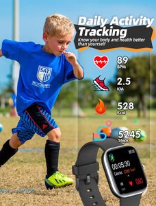 Kids Smart Watch – Black Touchscreen GPS Tracker