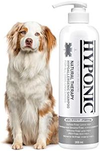 HYPONIC Hypoallergenic Premium Dog Shampoo - Deodorizing, Sensitive Skin, Detangling All Breeds_unscented 10.1 oz