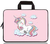 HYUTOTA 11 11.6 12.1 12.5 inch Laptop Carrying Bag Chromebook Case Notebook Ultrabook Bag Tablet Cover Neoprene Sleeve Fit Apple MacBook Air Samsung Google Acer HP DELL Lenovo Asus(Pink Unicorn)