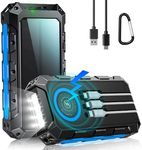 52800mAh Power Bank : Solar Charger