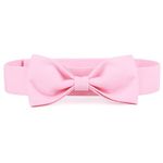 Segarty Dog Bow Ties for Large Dogs, Adjustable Pink Bowtie Collar, Durable Dog Neck Tie Tuxedo Comfortable Cotton Girl Pets Bows Grooming Accessories for Formal Wedding Holiday Birthday Gift Party