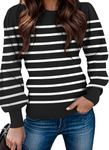 Zeagoo Sweaters for Women Long Sleeve Tops Ribbed Knit Cute Tunic Blouse Shirts Pullover SweaterJumper