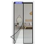 Magnetic Fly Screen Door, Hands-Free Mesh Partition, Heavy-Duty Curtain with Powerful Magnets and Full Frame Magic Tape, Keeps Bugs Out, Lets Fresh Air in,Pet Friendly Walk Through 80 x 200cm