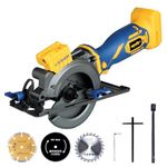 Mellif Cordless Circular Saw for Dewalt 20V MAX Battery (No Battery), 4-1/2" Brushless Mini Circular Saw with Laser Guide, Cutting Depth 1-11/16" (90°), 1-1/8" (45°), for Wood, Metal, Plastic, Tile