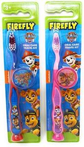 PAW Patrol Toothbrush for Kids 3+ yrs. Soft Suction Cup Pack of 2