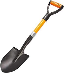 Shovel for Digging 28-inch Small Round Shovel with D-Handle Kids Metal Beach Shovel，Camp Shovel ，Garden Shovel,Gardening Tools Fiberglass Handle