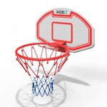 Rebo® Basketball Net & Backboard + Bracket to Attach to 90mm Round Wood Swing Set