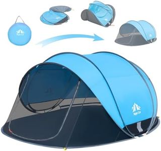 Night Cat Pop-Up Beach Tent: Large Sun Protection for 2-4 People Picnic Sports Activities