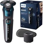 Philips Series 5000 Wet&Dry Shaver, Contourfollowing 360D Heads With Steelprecision Blades - 760 Gr