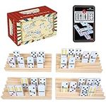 GOTHINK Double Six Dominoes with 4p