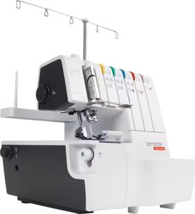 Bernette B48 Funlock Serger Coverstitch Overlock Machine | Heavy Duty Sewing Quilting Performance for Beginners and Professionals | 23 Stitches LED Light 1300 SPM Easy Threading Knife Control